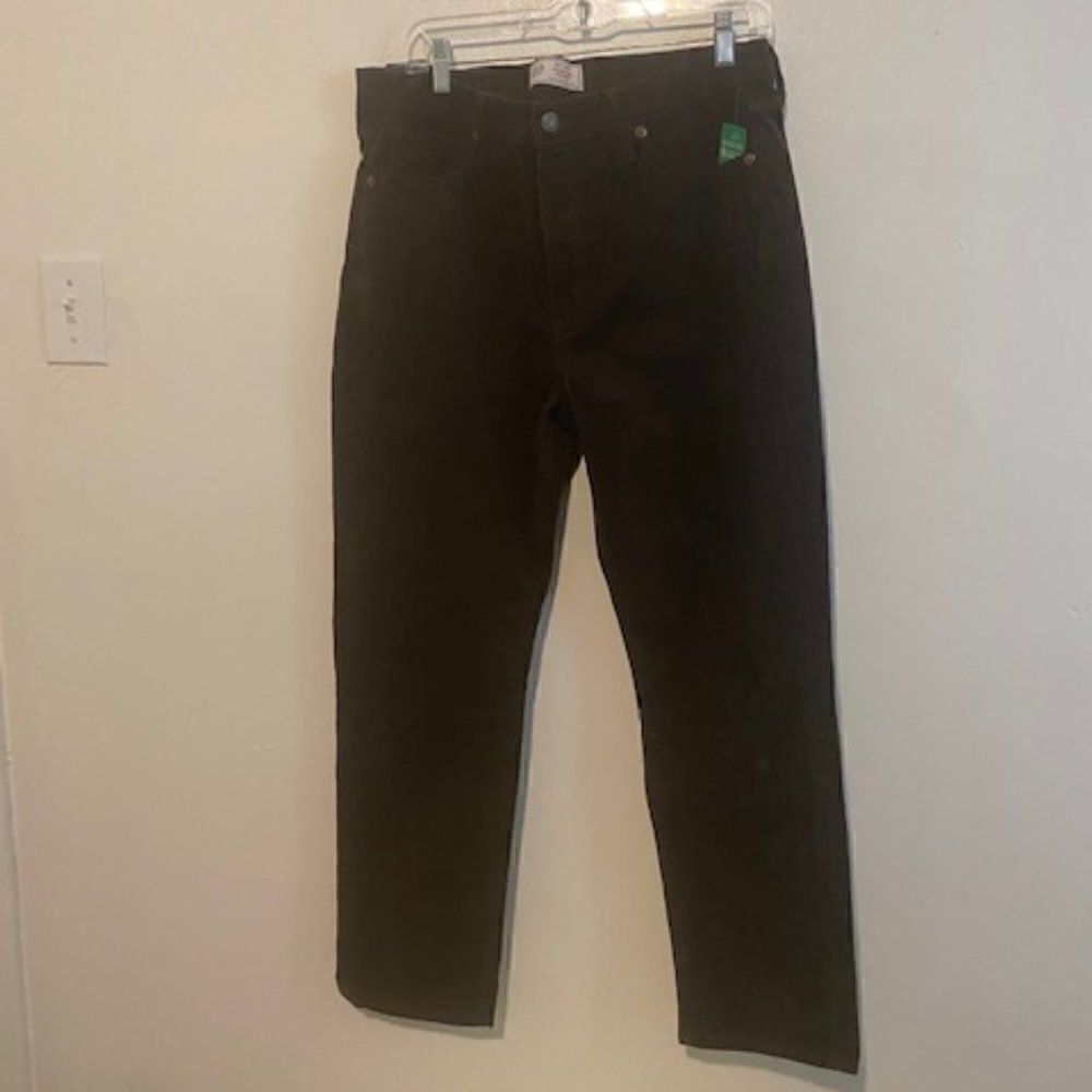 GAP Brown Vintage Slim Mid-rise 5 pocket corduroy, size 32/14